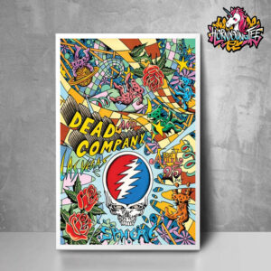 Dead And Company Live Show At Sphere In Las Vegas On April 25 2025 Exclusive Poster For Show Poster Home Decor Canvas