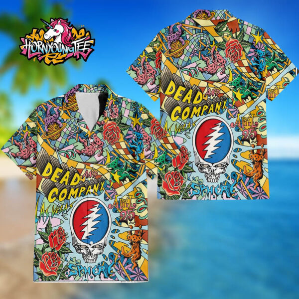 Dead And Company Live Show At Sphere In Las Vegas On April 25 2025 Exclusive Poster For Show Regular Hawaiian Shirt
