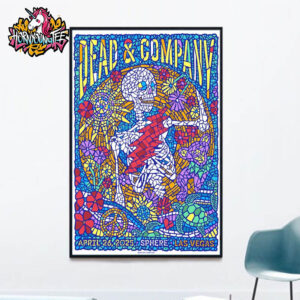 Dead And Company Music Show At Sphere In Las Vegas On April 26 2025 Art Work Tribute For Fan Design By Gregg Gordon Poster Home Decor Canvas