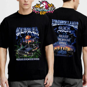 Kendrick Lamar And SZA Exclusive Art Work For Tour Gloria Grand National Tour 2025 In North America Unisex T-Shirt Two Sides