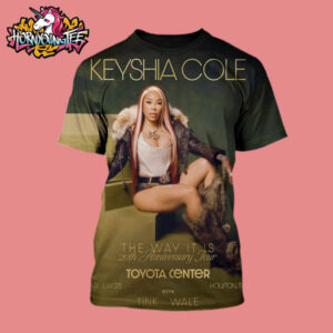 Keyshia Cole Events Show The Way It Is 20th Anniversary Tour 2025 At Toyota Center In Houston TX With Tink Wale On July 25 2025 All Over Print Shirt