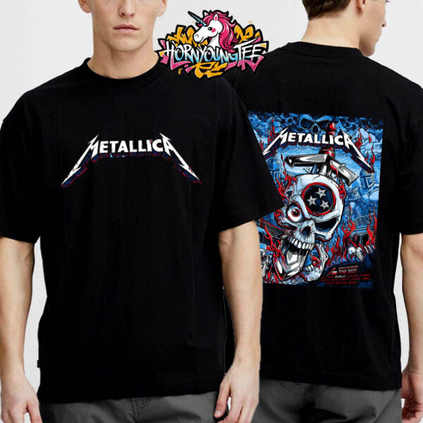 Metallica M72 North American Tour 2025 Exclusive M72 Nashville Pop Up Shop Concert At Nissan Stadium In Nashville Tennessee On May 1 2025 Unisex T-Shirt Two Sides