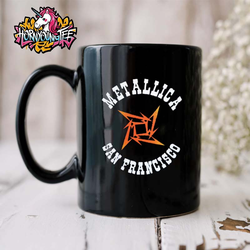 Metallica San Francisco Ninja Star Mug Cup Metallica San Francisco Ninja Star Mug Cup