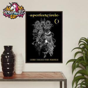A Perfect Circle Sessanta V2.0 Show Poster Tonight Show At TD Pavilion At The Mann Philadelphia PA On May 15 2025 Poster Home Decor Canvas