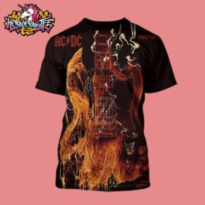 ACDC Pwr Up Tour 2025 Angus Guitar Exclusive Poster Merch For Show At Acrisure Stadium In Pittsburgh On May 8 2025 All Over Print Shirt