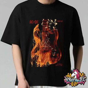 ACDC Pwr Up Tour 2025 Angus Guitar Exclusive Poster Merch For Show At Acrisure Stadium In Pittsburgh On May 8 2025 Unisex T-Shirt