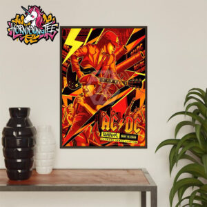 ACDC Pwr Up Tour 2025 Event Poster Show At Raymond James Stadium In Tampa Florida On May 16 2025 Poster Home Decor Canvas