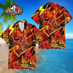 ACDC Pwr Up Tour 2025 Event Poster Show At Raymond James Satdium In Tampa Florida On May 16 2025 Regular Hawaiian Shirt
