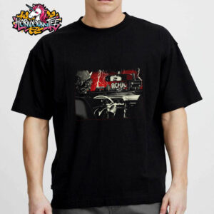 ACDC Pwr Up Tour 2025 New Exclusive Poster ACDC Detroit Red Foil Edition Show Concert At Ford Field In Detroit Michigan On April 30 2025 Unisex T-Shirt