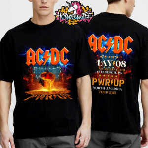 ACDC Pwr Up Tour 2025 Pittsburgh PWR UP Tee At Acrisure Stadium In Pittsburgh PA On May 8 2025 North America Tour 2025 Unisex T-Shirt Two Sides