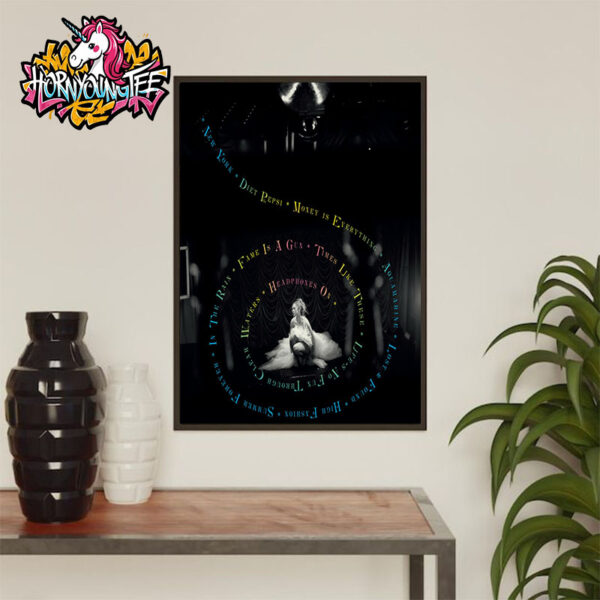 Addison Rae Poster Tracklists For Debut Album On June 6 2025 Poster Home Decor Canvas
