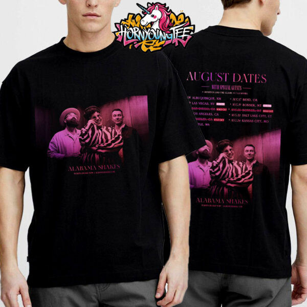 Alabama Shakes Tour 2025 With Shannon And The Clams And Y La Bama Schedule August Dates Unisex T-Shirt Sides
