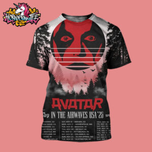 Avatar Metal Band Poster New US Dates For Tour In The Airwaves USA 25 Schedule Cities Tour Dates All Over Print Shirt