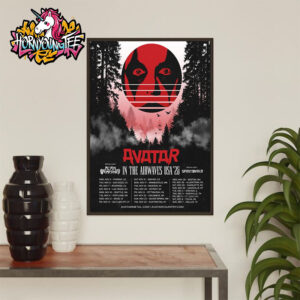 Avatar Metal Band Poster New US Dates For Tour In The Airwaves USA 25 Schedule Cities Tour Dates Poster Home Decor Canvas