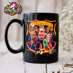 Barcelona FC Won La Liga 2025 Championship Celebrates The Champions King Of La Liga Black Mug Cup