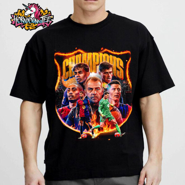 Barcelona FC Won La Liga 2025 Championship Celebrates The Champions King Of La Liga Unisex T-Shirt