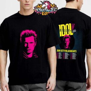 Billy Idol Its A Nice Day To Tour Again 2025 With Joan Jett And The Blackhearts Schedule Cities Tour Dates Unisex T-Shirt Two Sides