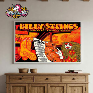 Billy Strings 2025 Spring Tour Schedule Cities Tour Dates Limited Edition Poster For Fan Poster Home Decor Canvas Horizontal