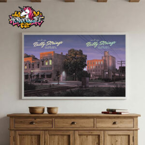 Billy Strings Official Poster For Show At Van Andel Arena In Grand Rapids MI On May 30-31 2025 Poster Home Decor Canvas Horizontal