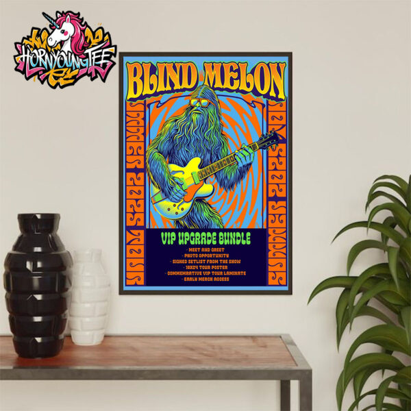 Blind Melon Band Summer Tour 2025 Vip Upgrade Bundle Exclusive Poster Poster Home Decor Canvas