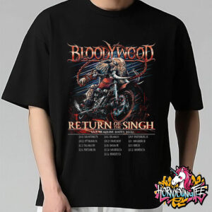Bloodywood Band Return Of The Singh USA Headline Dates 2025 Schedule Cities Tour Dates Poster For Show Unisex T-Shirt