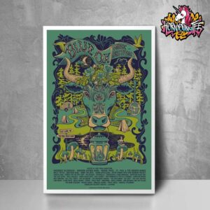 Blue OX Music Festival 2025 Official Event Poster Show At The Pines Music Park In Eau Claire Wisconsin On June 26 And 28 2025 Poster Home Decor Canvas