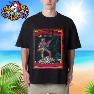 Boardwalk Rock Fest Line Up Poster Two Days In Ocean City MD On May 17-18 2025 Unisex T-Shirt