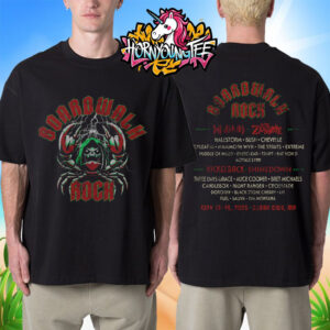 Boardwalk Rock Festival 2025 In Ocean City MD On May 17-18 2025 Crab Lineup Unisex T-Shirt Two Sides