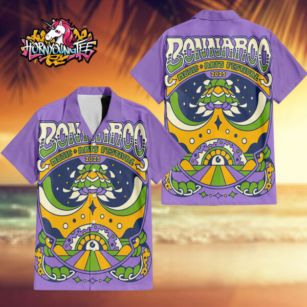 Bonnaroo Music and Arts Festival 2025 Poster For Show On June 12-15 2025 In Manchester TN Regular Hawaiian Shirt