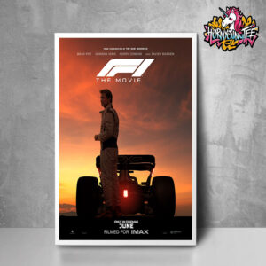 Brad Pitt F1 The Movie Only In Theaters On June 17 2025 Film For IMAX From The Director Of Top Gun Maverick Poster Home Decor Canvas