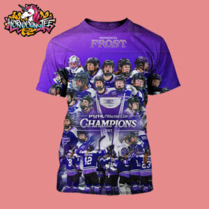 Celebrates Minnesota Frost Hockey Champions PWHL Walter Cup 2025 All Over Print Shirt