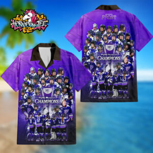 Celebrates Minnesota Frost Hockey Champions PWHL Walter Cup 2025 Regular Hawaiian Shirt