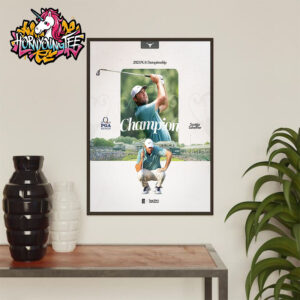 Celebrates Scottie Scheffler 3 Career Major Title Texas Men’s Golf Alumni 2025 PGA Championship Poster Home Decor Canvas