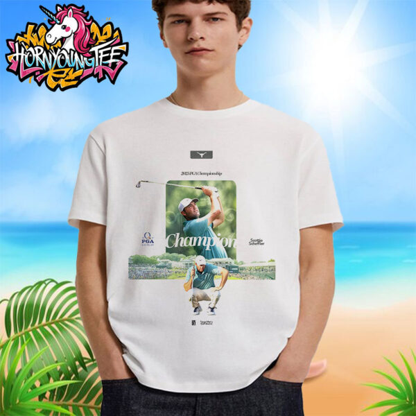 Celebrates Scottie Scheffler 3 Career Major Title Texas Men’s Golf Alumni 2025 PGA Championship Unisex T-Shirt