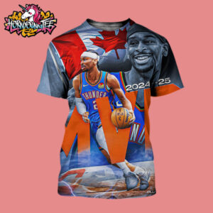 Celebrates Shai Gilgeous Alexander MVP The 2024-25 Kia NBA Most Valuable Player All Over Print Shirt