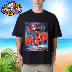 Celebrates Shai Gilgeous Alexander MVP The 2024-25 Kia NBA Most Valuable Player Unisex T-Shirt