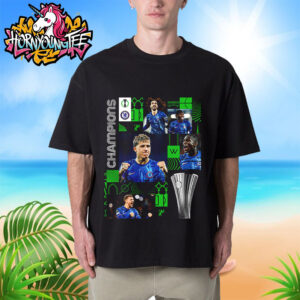 Chelsea FC New Champions 2025 UEFA Conference League Champions Unisex T-Shirt