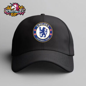 Chelsea UECL Winners Logo Black Hat Cap