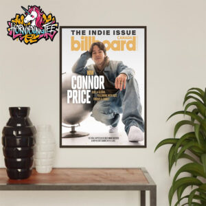 Connor Price On First Page Billboard Canada The Indie Issue Poster Home Decor Canvas