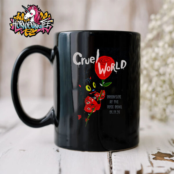 Cruel World Festival At Brookside At The Rose Bowl On May 17 2025 Gary Baseman x Cruel World Black Mug Cup