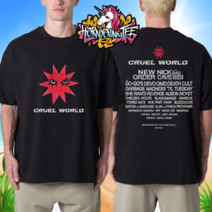 Cruel World Festival Event At Brookside at the Rose Bowl On May 17 2025 Merchandise Rage Lineup Tee Unisex T-Shirt Two Sides