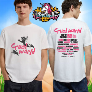 Cruel World Festival On May 17 2025 In Pasadena California Cherubs Lineup Tee Unisex T-Shirt Two Sides
