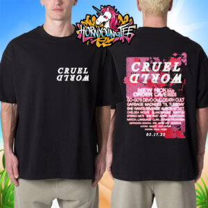 Cruel World Festival On May 17 2025 In Pasadena California Rose Lineup Tee Unisex T-Shirt Two Sides