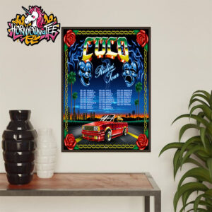 Cuco Poster Ridin Tour 2025 Schedule Dates List Poster Design By Samborghini Poster Home Decor Canvas