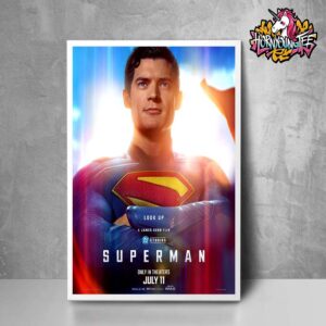 DC Studios Look Up Superman The Movie Reboot A James Gunn Film Only In Theaters On July 11 2025 Poster Home Decor Canvas
