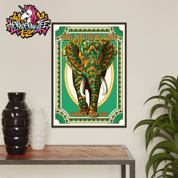 Dave Matthews Band Summer Tour Poster 2025 Art Work Fan Gift Poster Home Decor Canvas