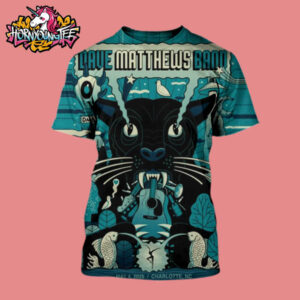 Dave Matthews Band World Tour 2025 Concert Show At Uptown Charlotte NC On May 4 2025 Limited Art Work Darth Panther For Show All Over Print Shirt
