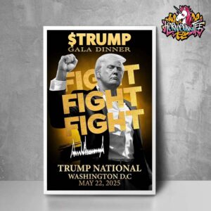 Donald Trump Crypto Plan Raise Millions Crypto And Meme Coin In Gala Dinner Trump National Washington DC On May 22 2025 Poster Home Decor Canvas