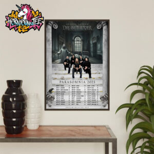 Dream Theater North America Tour 2025 Parasomnia Album Release Parasomnia Poster Schedule Cities Tour Dates Poster Home Decor Canvas