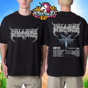 Falling In Reverse 2025 Europe Tour Poster Schedule Tour Dates Unisex T-Shirt Two Sides